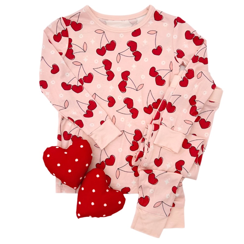 Bamboo Two Piece Set | Cherry Heart