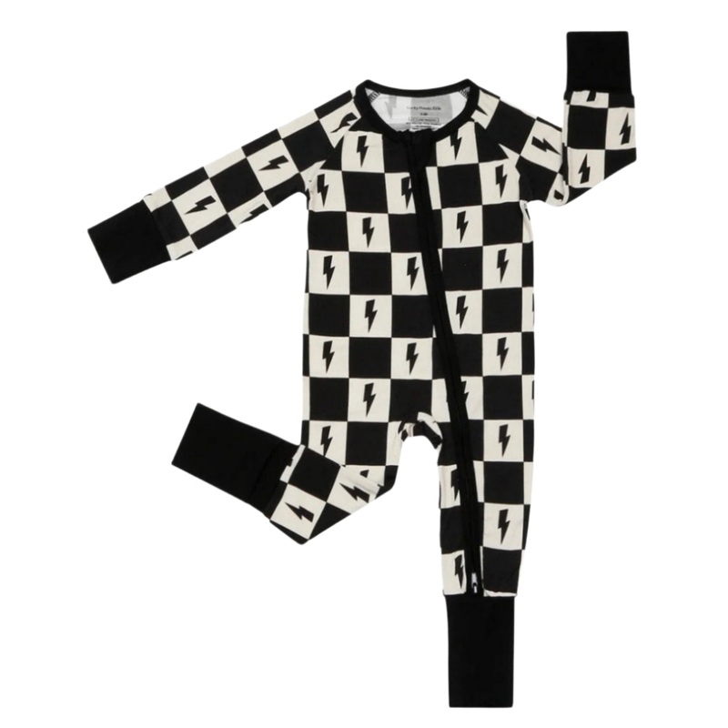 Bamboo Zip Romper | Checks & Bolts