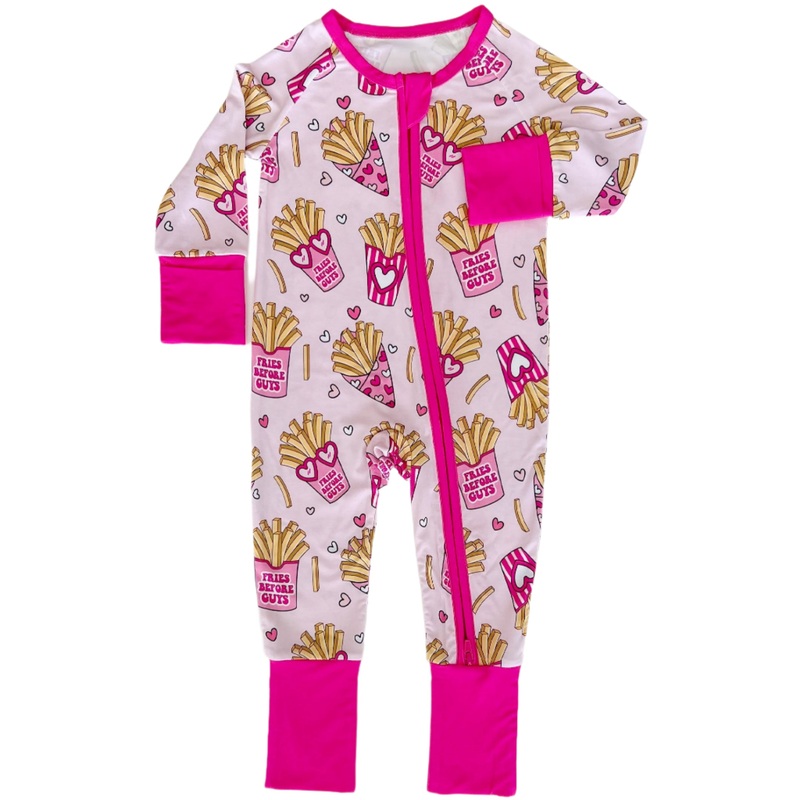 Bamboo Zip Romper | Fries Before Guys