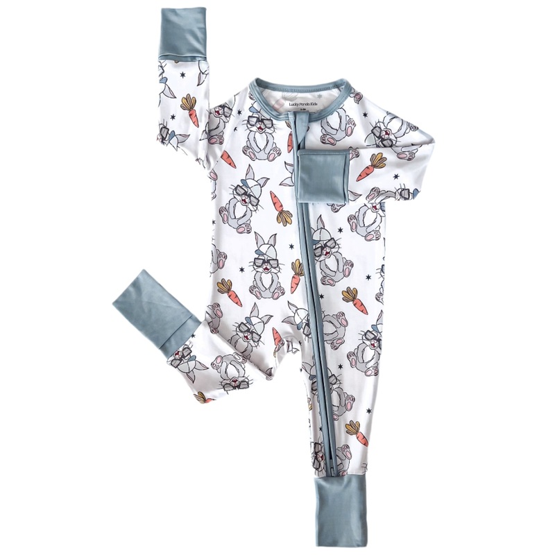 Bamboo Zip Romper | Rad Bunny
