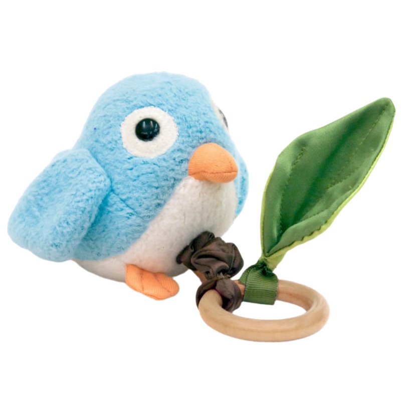 Crawling Critter Teething Toy – Blue Birdy