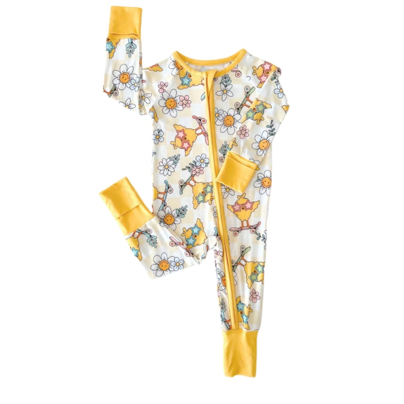 Easter Bamboo Zip Romper | Skater Chick