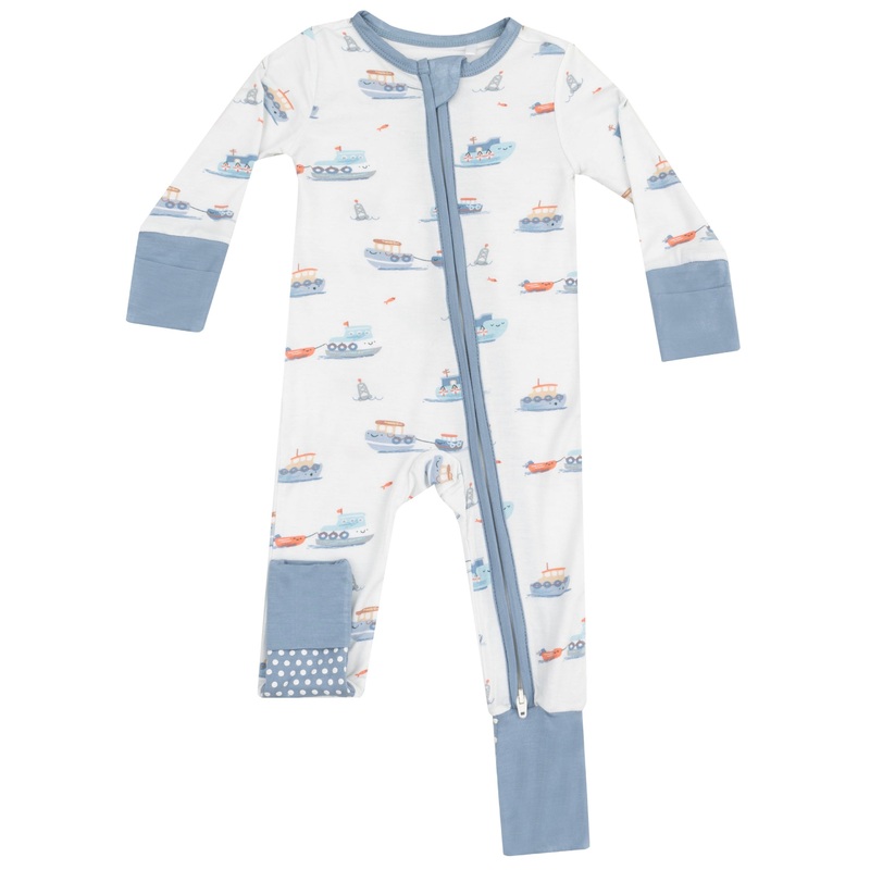 2 Way Zipper Romper – Bubbly Tugboats