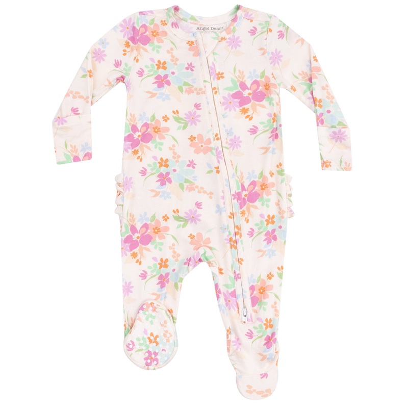 2 Way Zipper Ruffle Back Footie – Pick A Posy