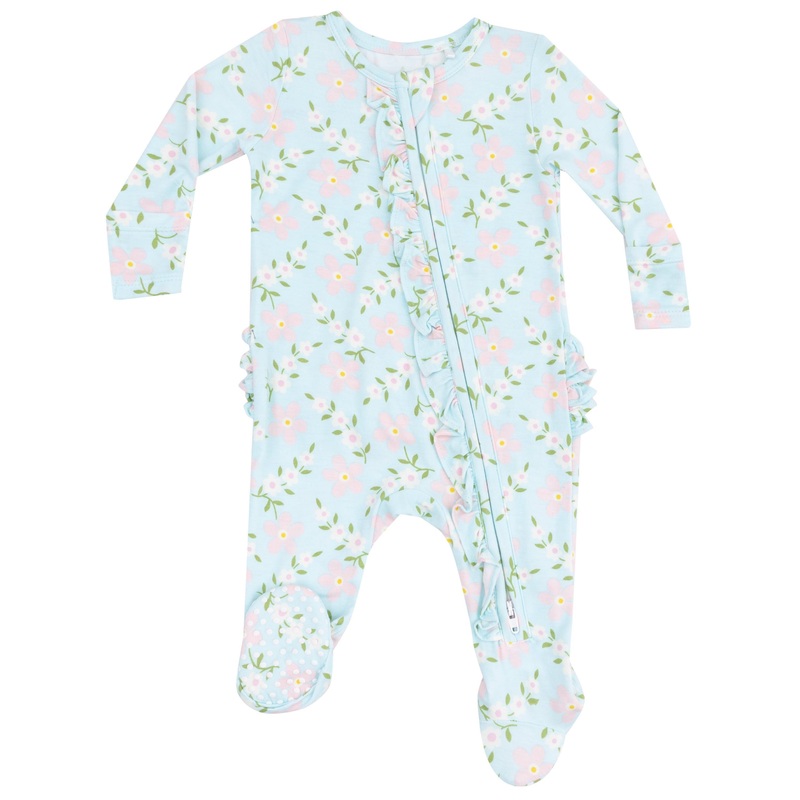 2 Way Zipper Ruffle Front Footie – Vintage Daisy