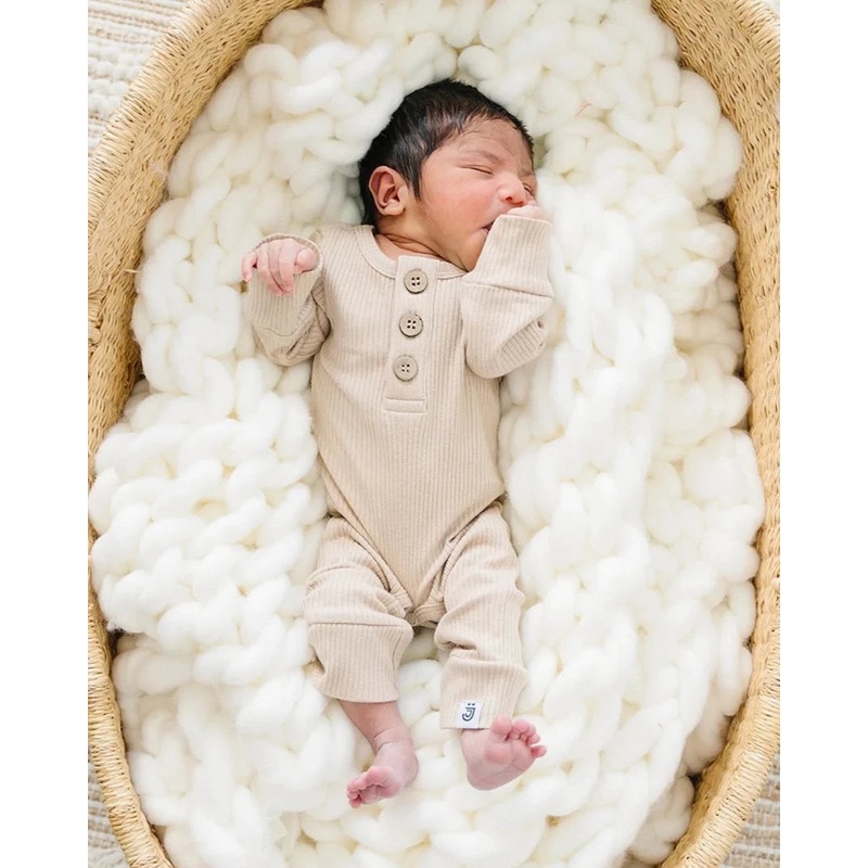 Organic Jumpsuit | Latte