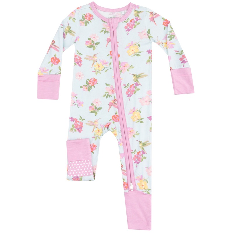 2 Way Zipper Romper – Cute Hummingbirds