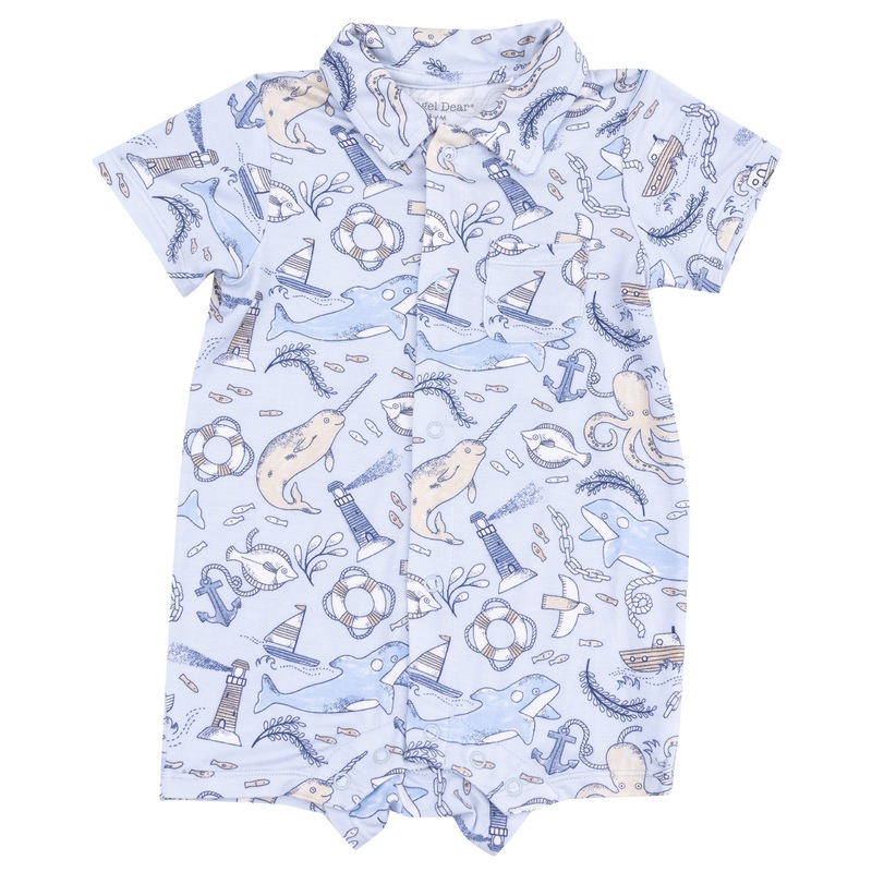 Button Down Polo Shortie – Nautical Notebook