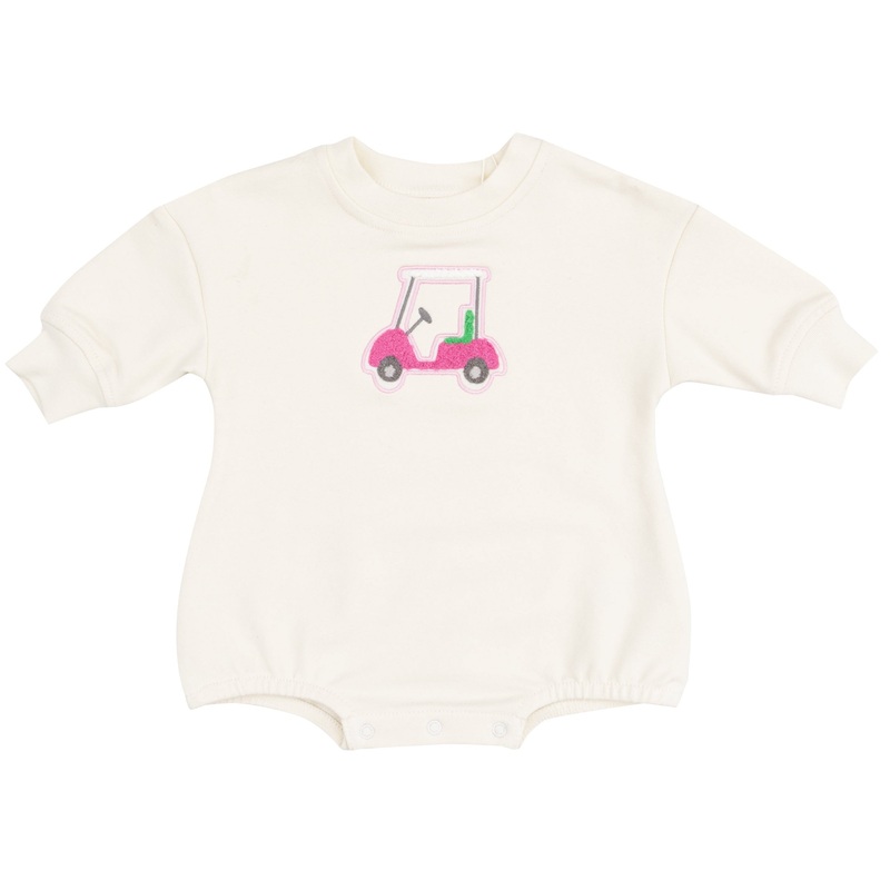 French Terry Sweatshirt Bubble with Chenille Patch – Golf Cart French Terry