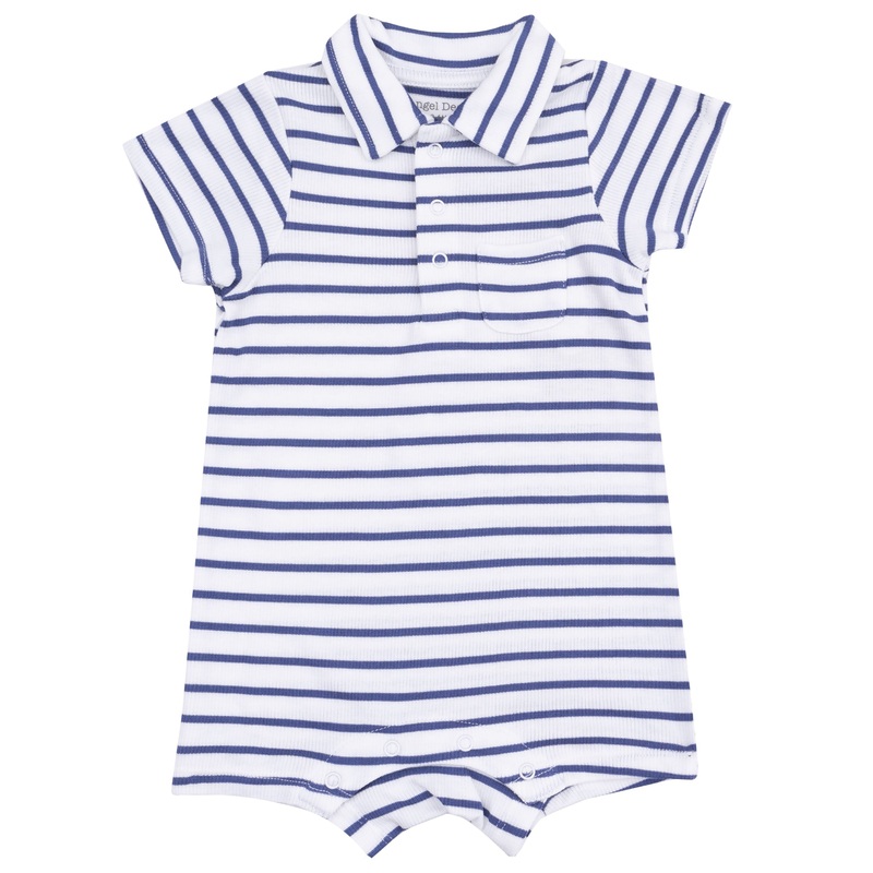 Polo Shortie – Stripe Vintage Navy