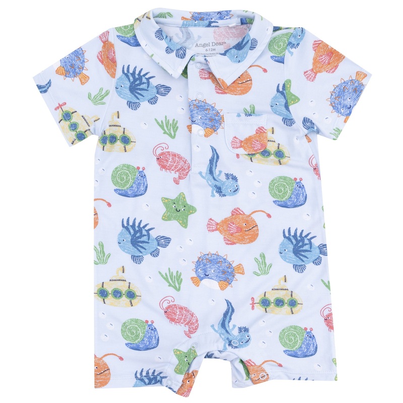 Polo Shortie – Cute Ocean Creatures