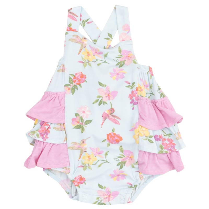 Ruffle Sunsuit – Cute Hummingbirds