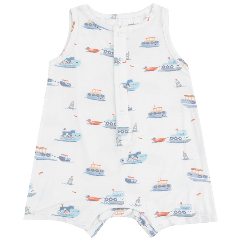 Sleeveless Shortie Romper – Bubbly Tugboats