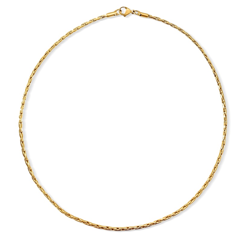 Anya Rectangular Box Chain Necklace