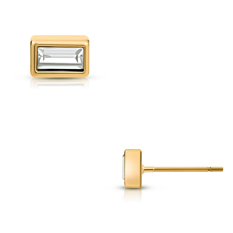Bardot Baguette Stud Earring