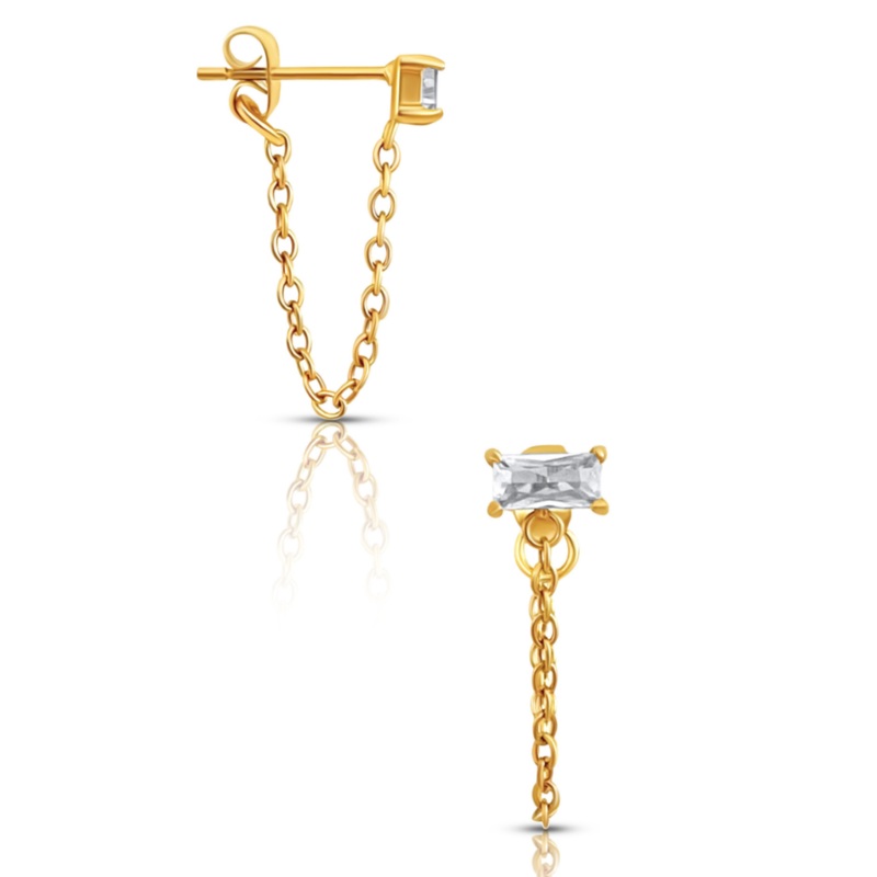 Bella Chain Stud Earring