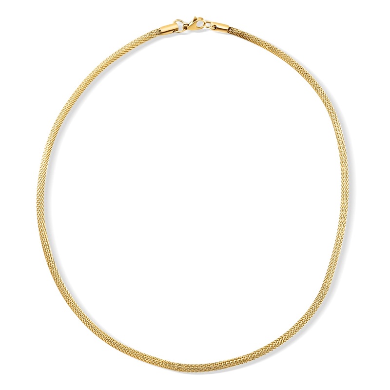 Bowie Round Mesh Chain Necklace