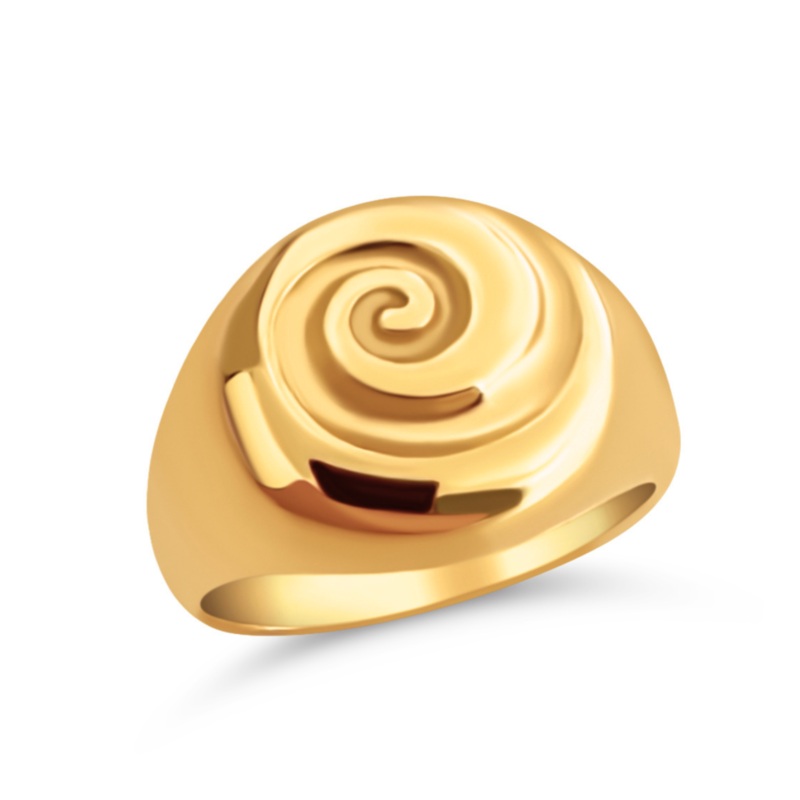 Constanza Swirl Signet Ring