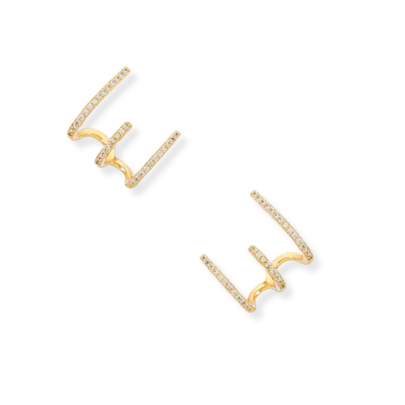 Cubic Zirconia Climber Earring