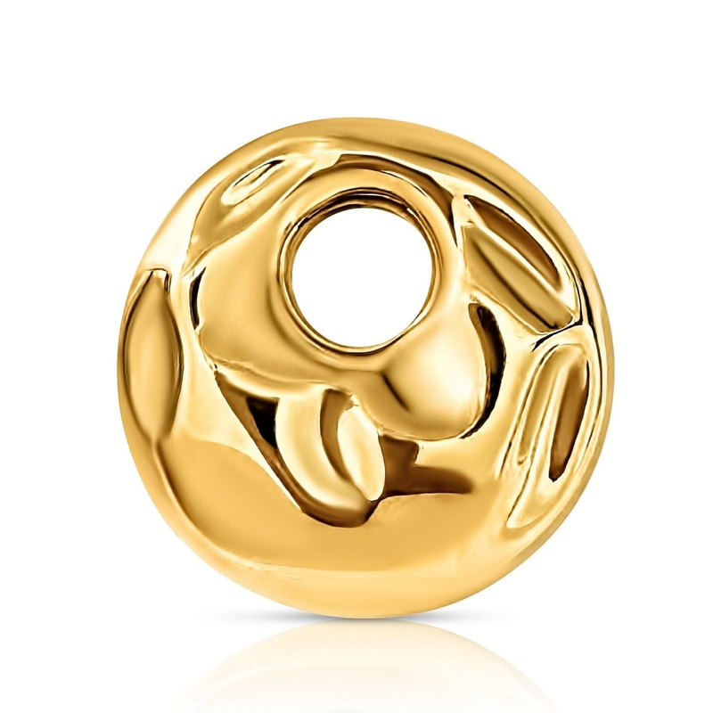 Joss Hammered Circle Brooch