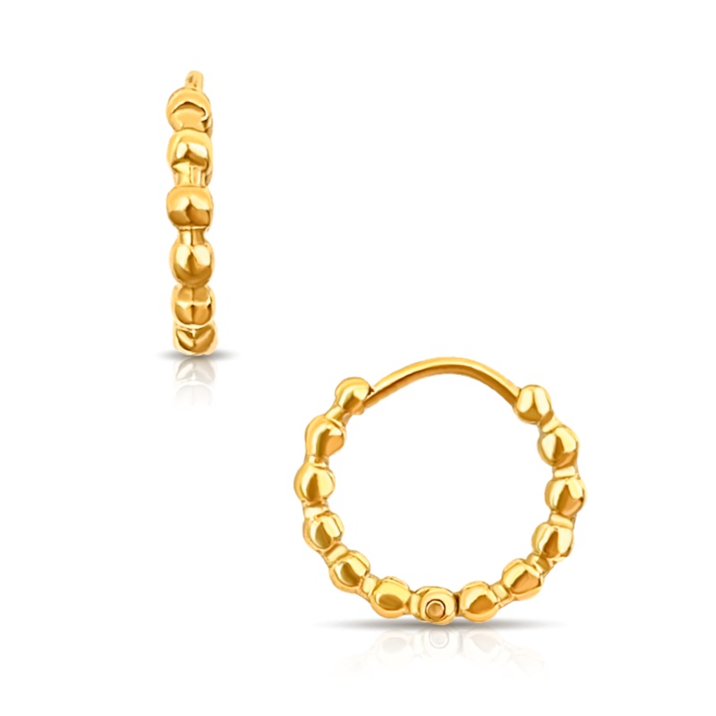 Lamora Beaded Mini Hoop Earring