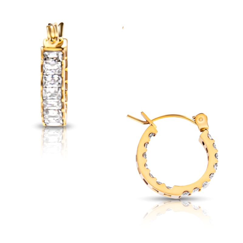 Lyndsay Huggie Hoop Earring