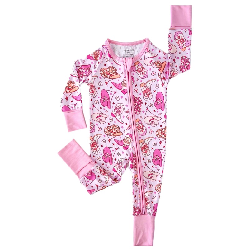 Bamboo Zip Romper | Cowgirl