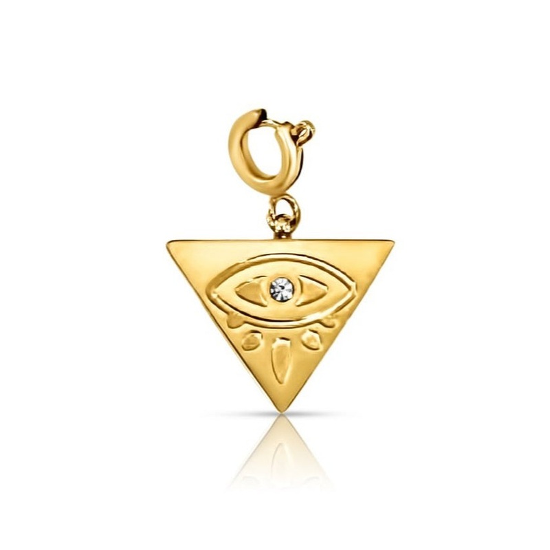 Lucy Geometric Evil Eye Charm