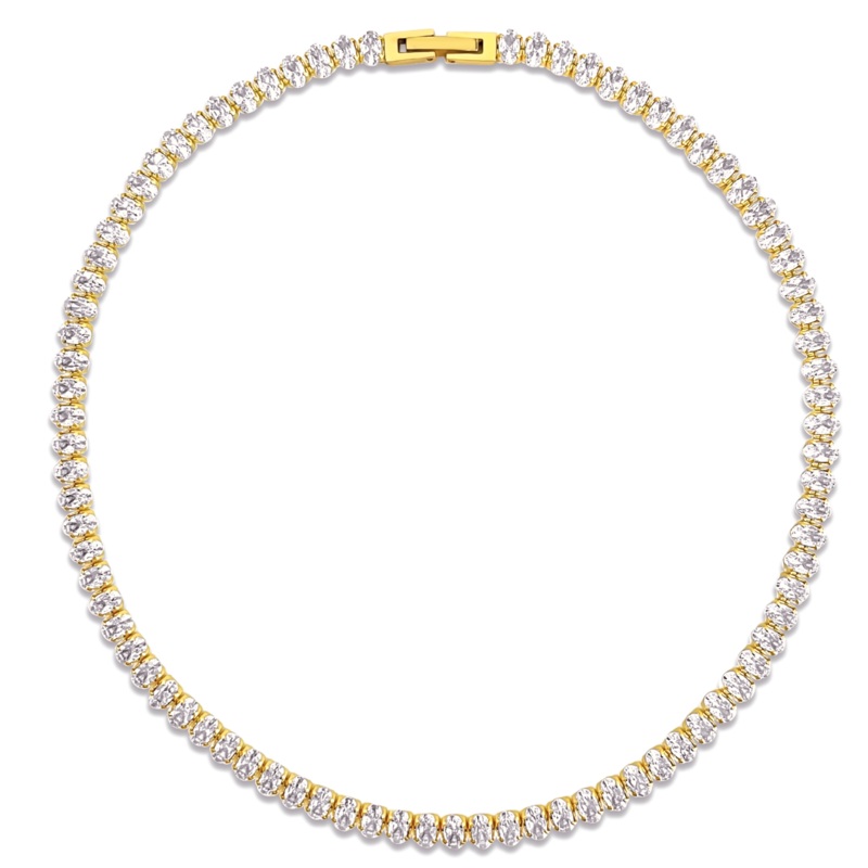 Mylah Oval Tennis Choker Necklace