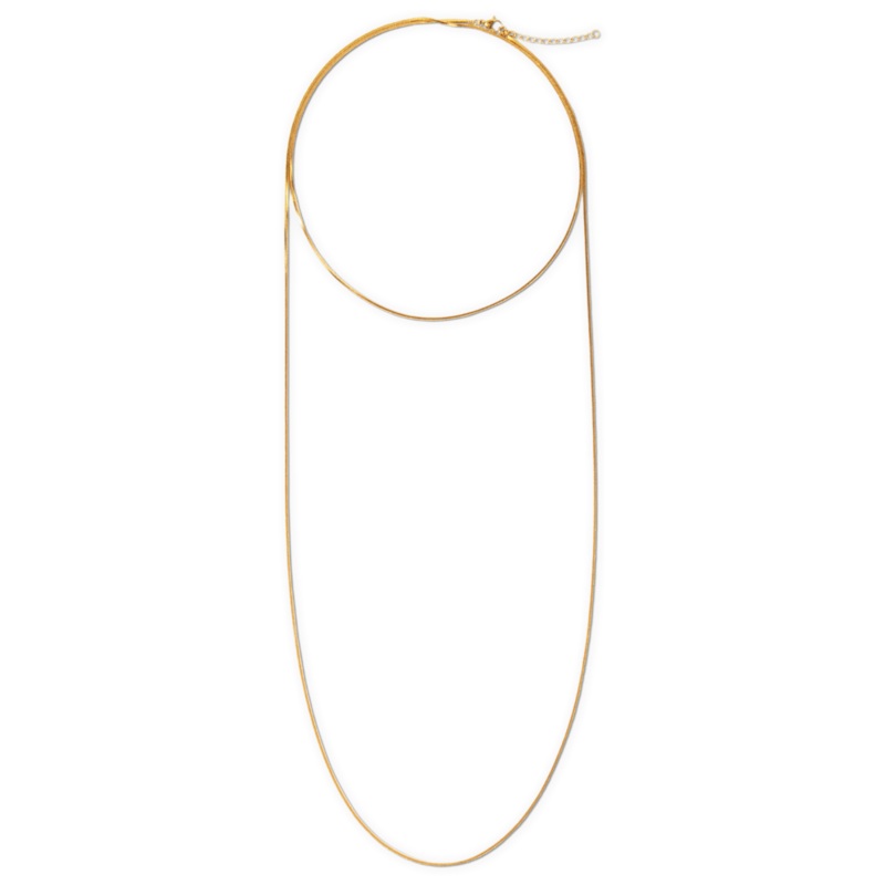 Palmer Wrap Snake Chain Necklace
