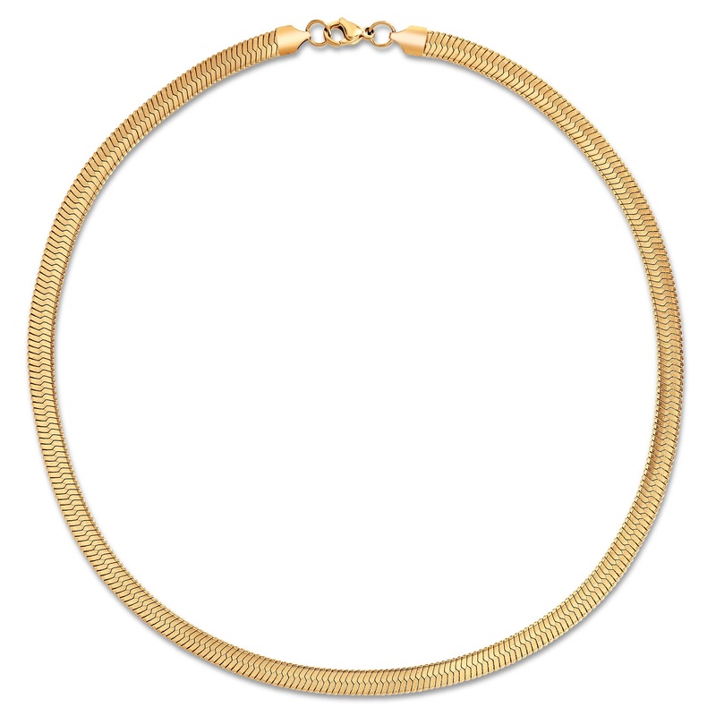 Paola Herringbone Chain Necklace