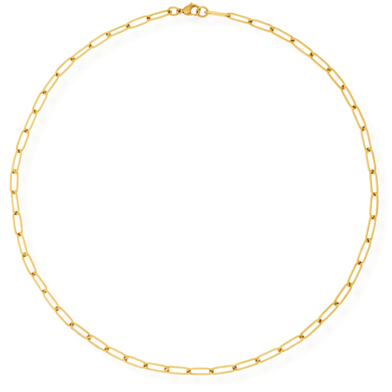 Thin Paperclip Chain Necklace