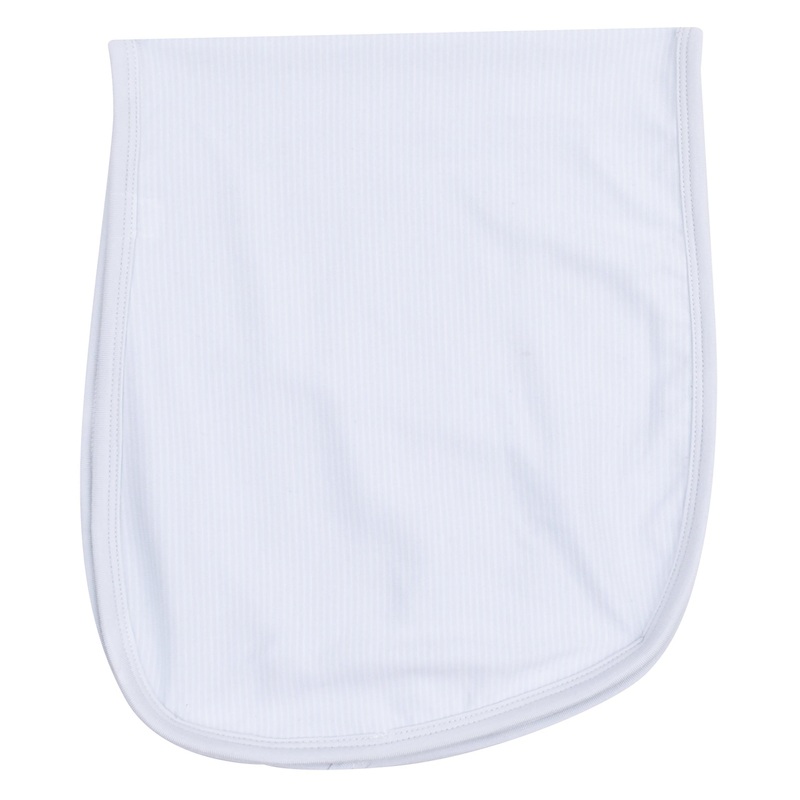 2 Ply Burp Cloth with Binding – Stripe Classic Blue