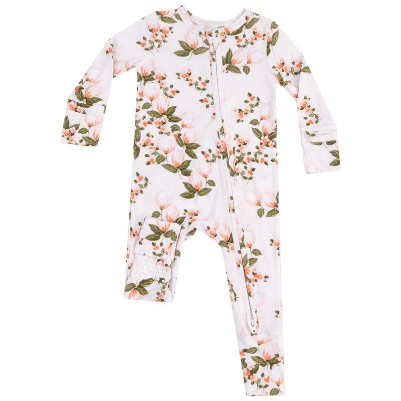 2 Way Zipper Romper – Floating Magnolia