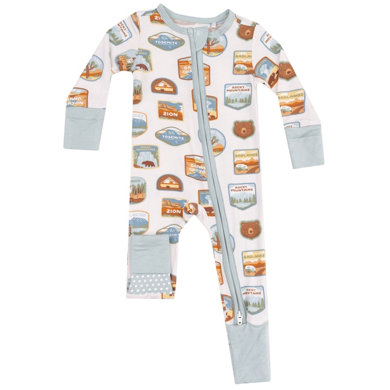 2 Way Zipper Romper – National Park Patches