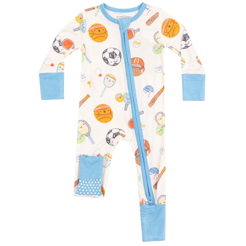 2 Way Zipper Romper – Sports Ball Friends