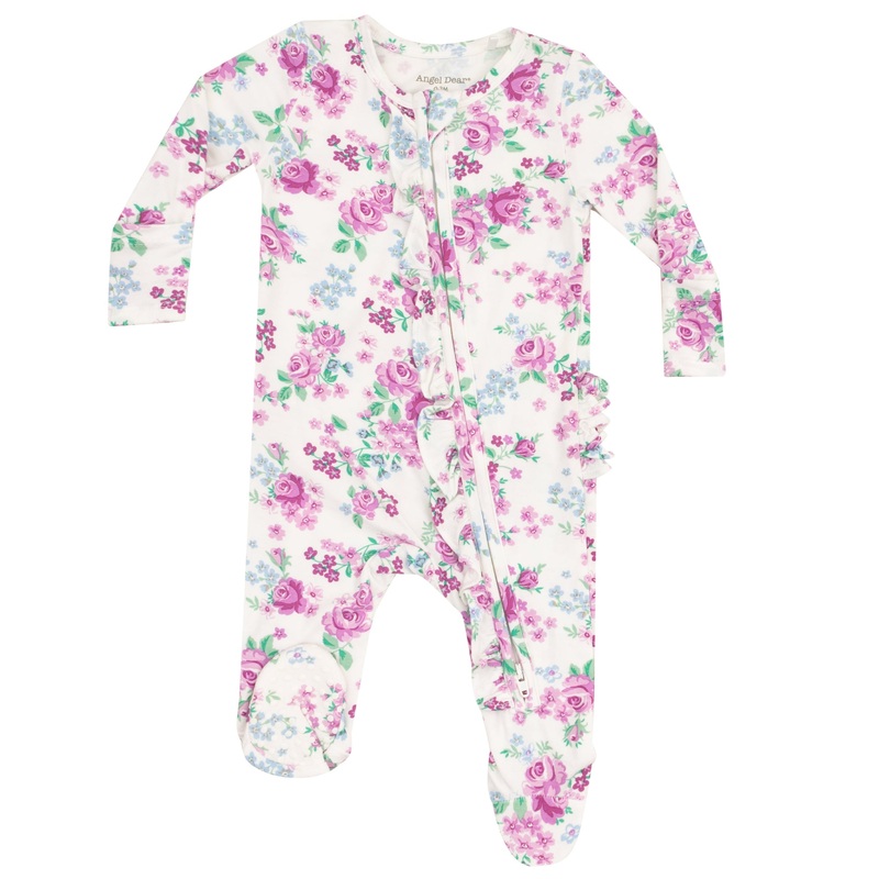 2 Way Zipper Ruffle Front Footie – Cute Little Roses