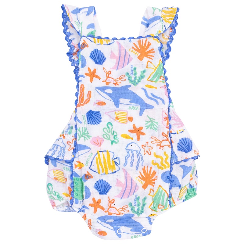 Ric-Rac Ruffle Sunsuit – Colorful Reef