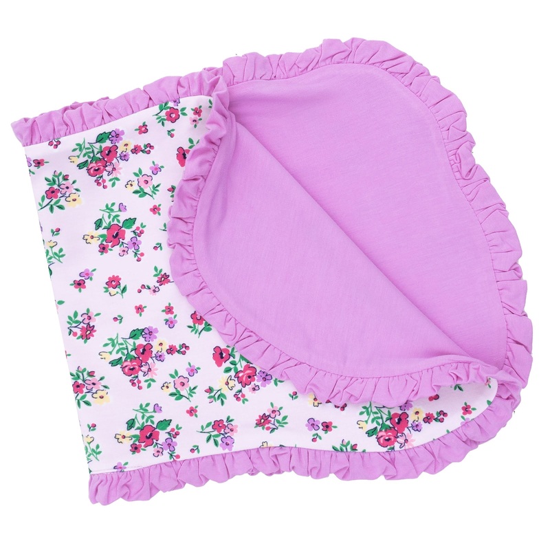 Ruffle Burp Cloth – Preppy Roses