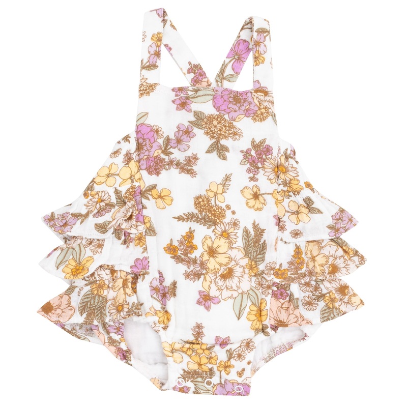 Ruffle Sunsuit – Anna May Floral
