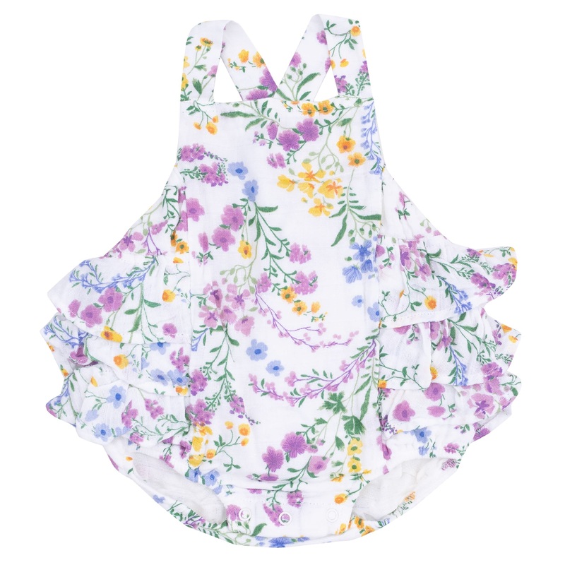 Ruffle Sunsuit – Cottage Climbing Floral