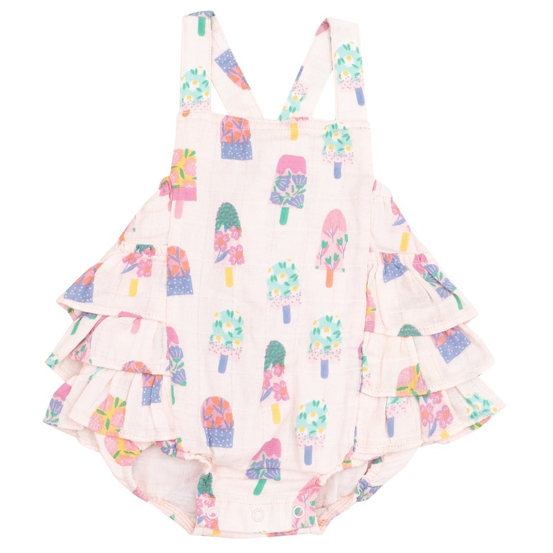 Ruffle Sunsuit – Floral Popsicles