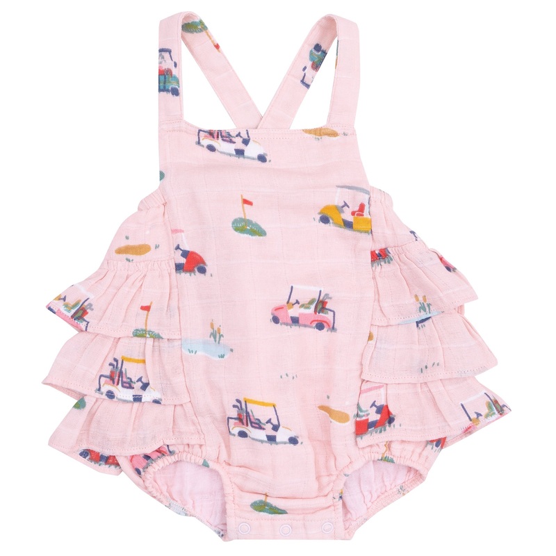 Ruffle Sunsuit – Golf Cart Cuties Pink