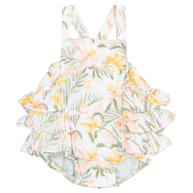 Ruffle Sunsuit – Island Floral