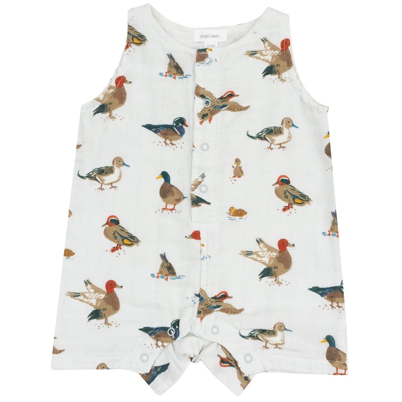 Sleeveless Shortie Romper – Ducks