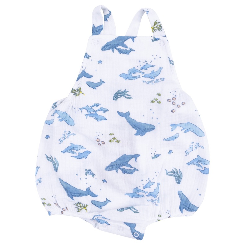 Sunsuit – Watercolor Blue Whales