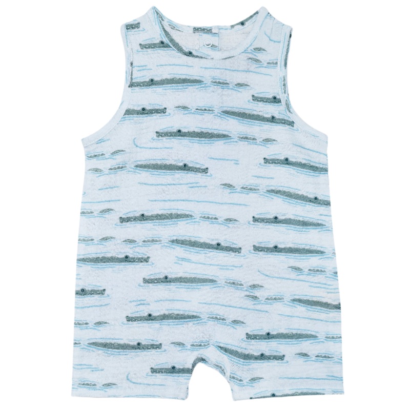 Muslin Sleeveless Coverall – Alligator Isle