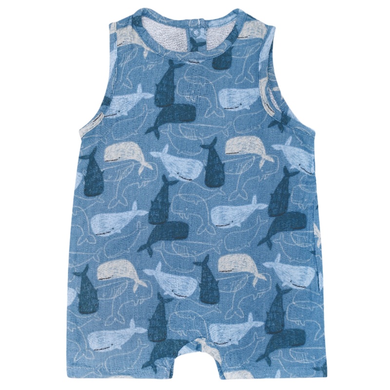 Muslin Sleeveless Coverall – Whale Tales