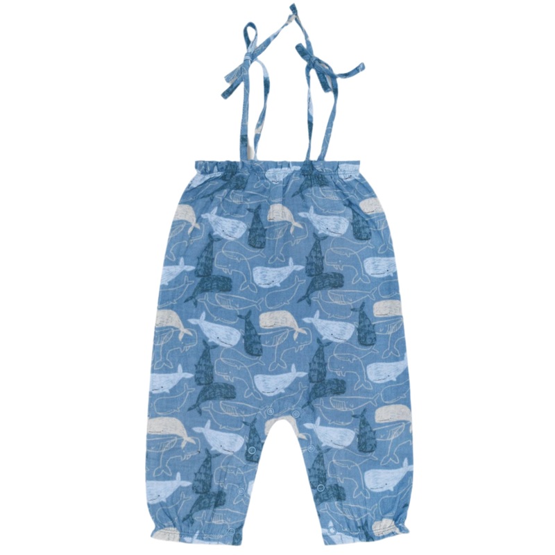 Muslin Tie Shoulder Jumpsuit – Whale Tales