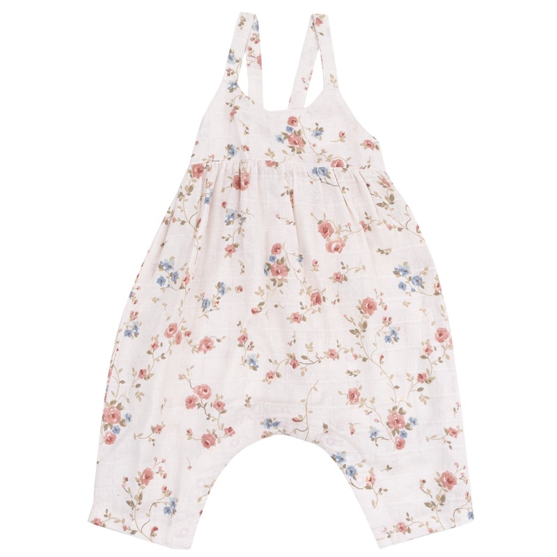 Tie Back Romper – Climbing Roses